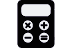 Rechner-Icon als Synonym für Schuldenaufstellung